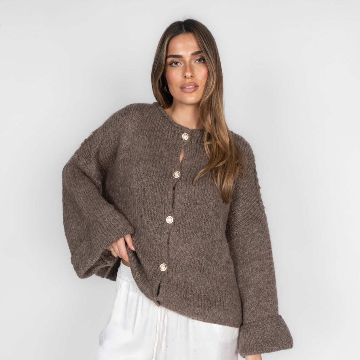 Milagros | Cárdigan Oversize de Manga Suave