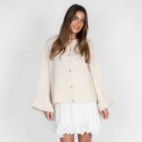 Milagros | Cárdigan oversize de manga suave