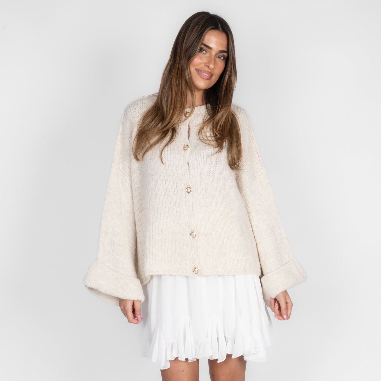 Milagros | Cárdigan Oversize de Manga Suave