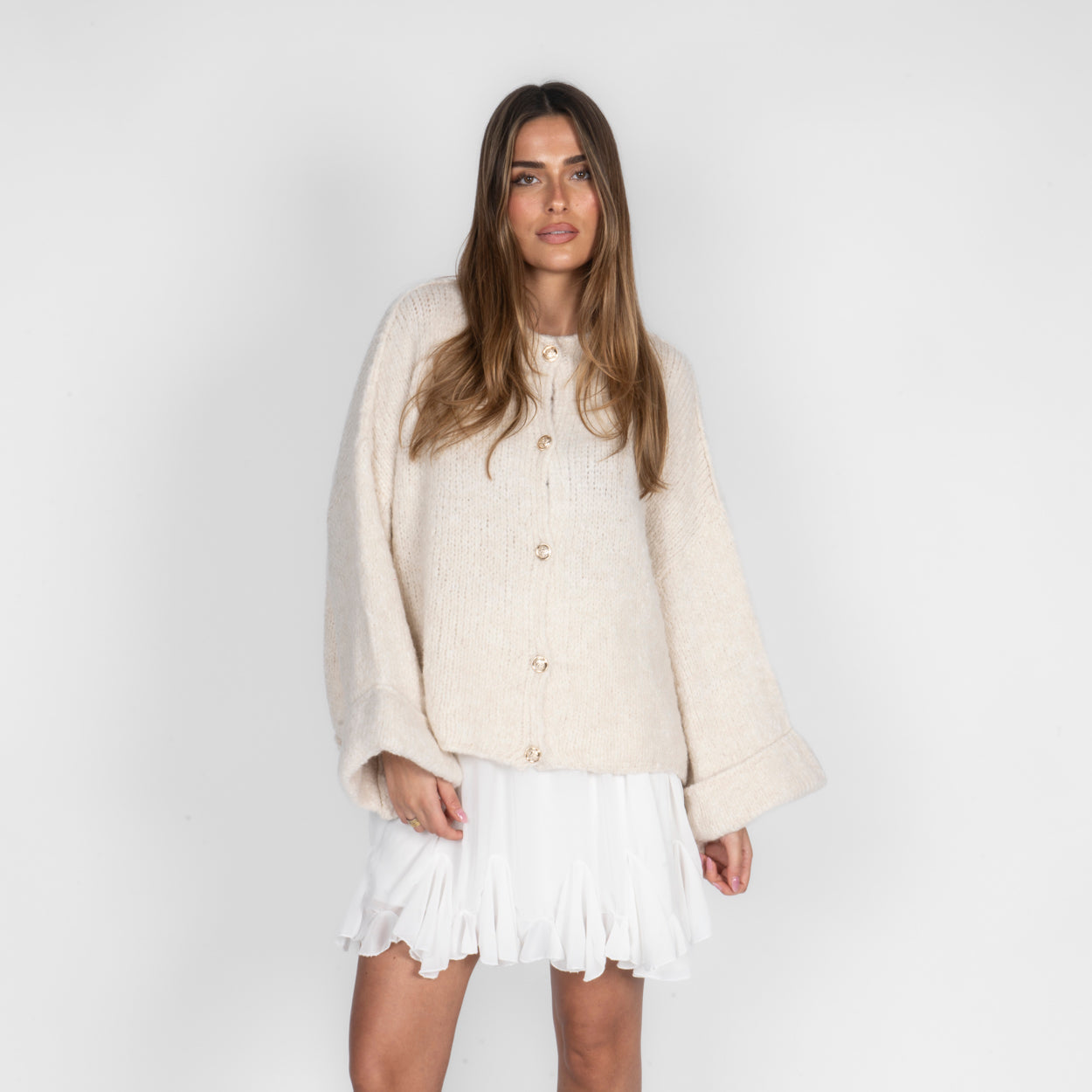 Milagros | Cárdigan Oversize de Manga Suave