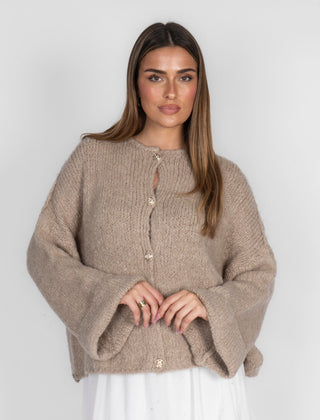 Milagros | Cárdigan Oversize de Manga Suave