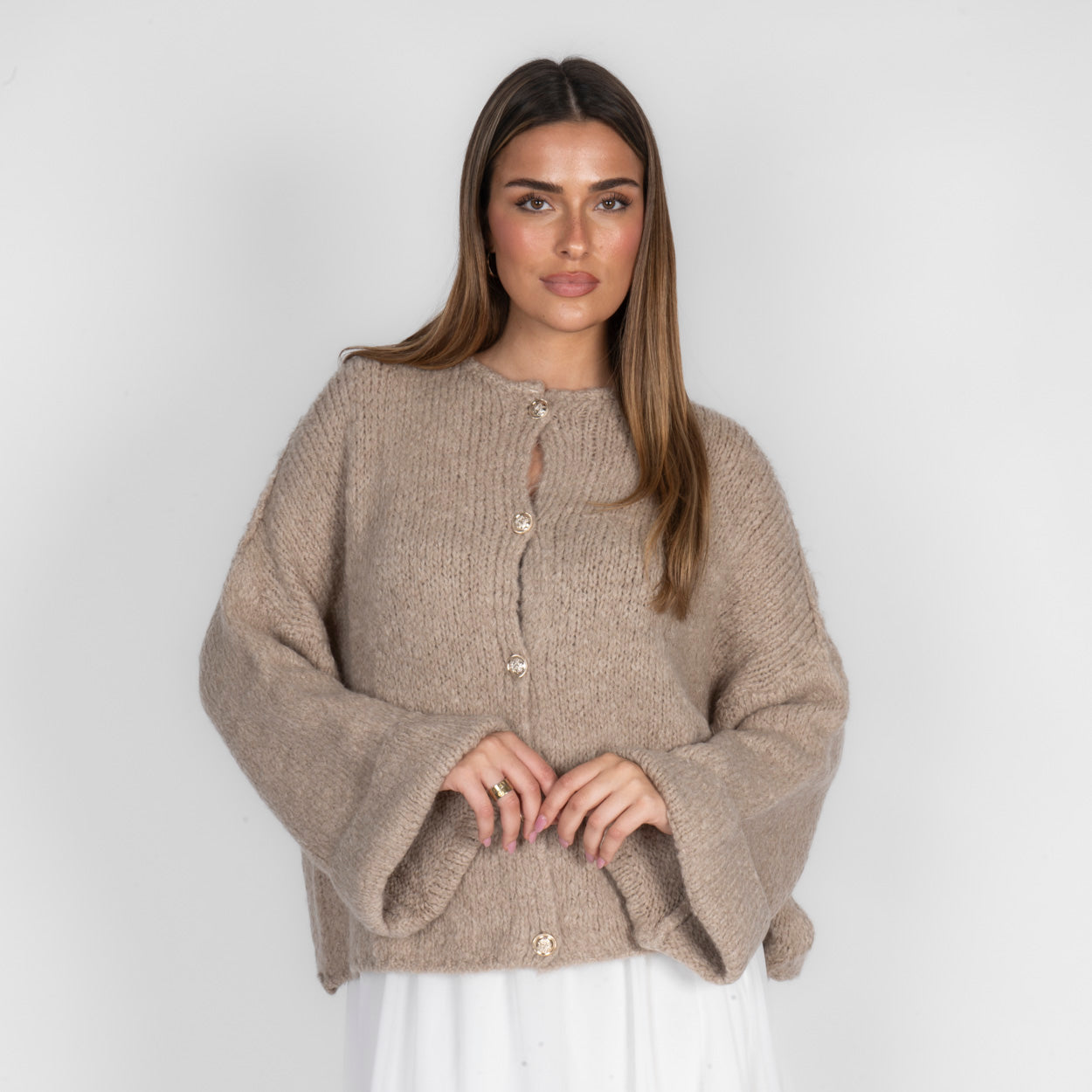 Milagros | Cárdigan Oversize de Manga Suave