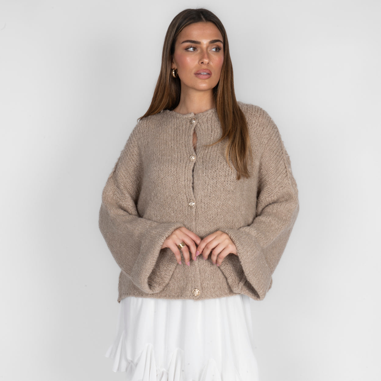 Milagros | Cárdigan Oversize de Manga Suave