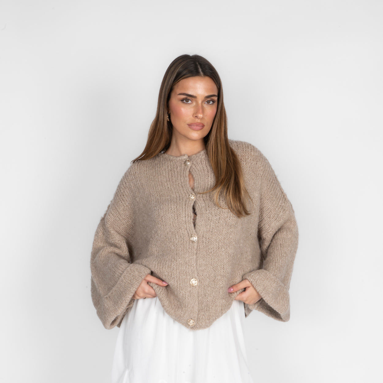 Milagros | Cárdigan Oversize de Manga Suave