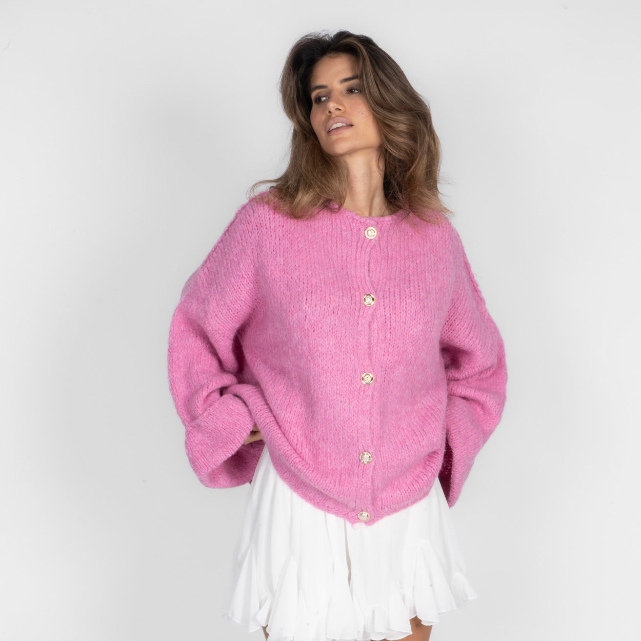Milagros | Cárdigan Oversize de Manga Suave