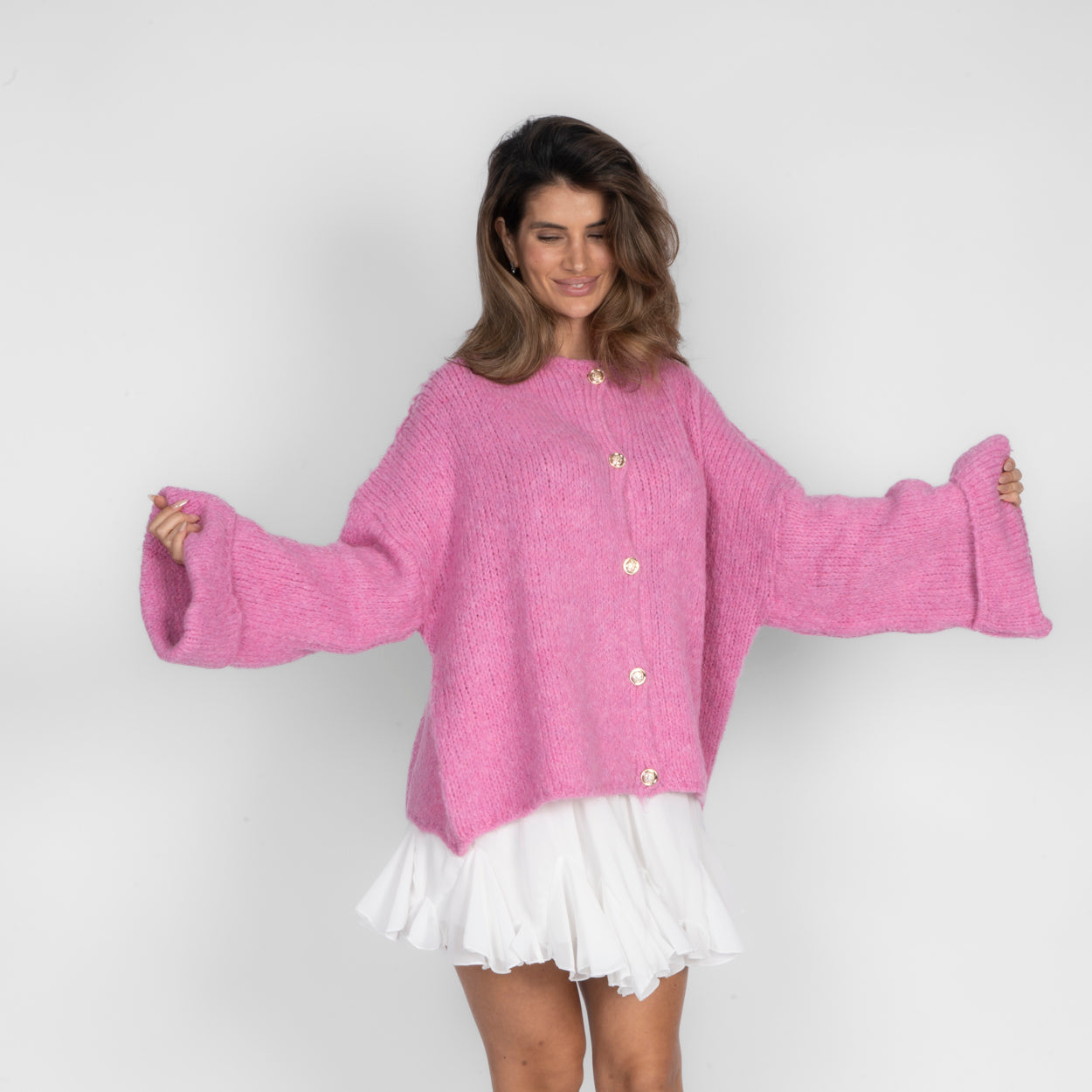Milagros | Cárdigan Oversize de Manga Suave