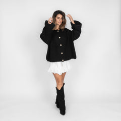 Milagros | Cárdigan Oversize de Manga Suave