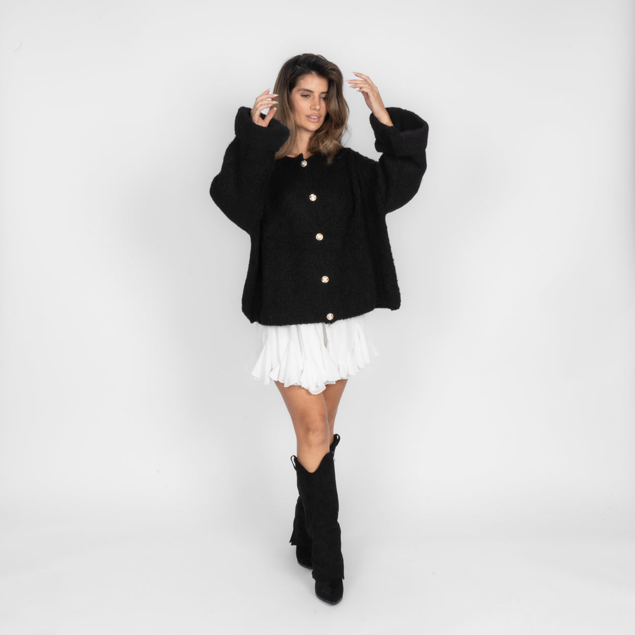 Milagros | Cárdigan Oversize de Manga Suave