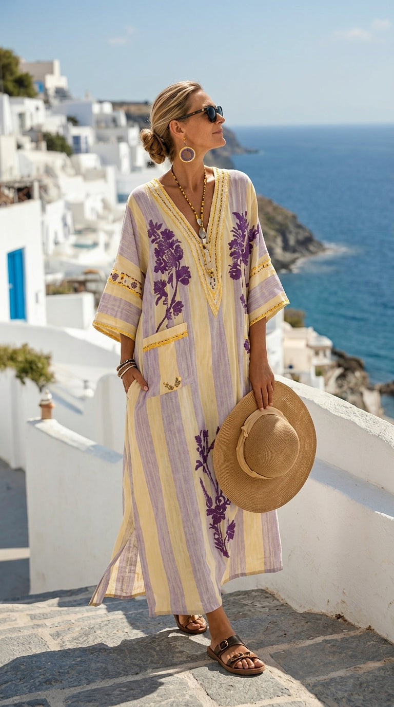 Carmela | Caftán Largo de Verano