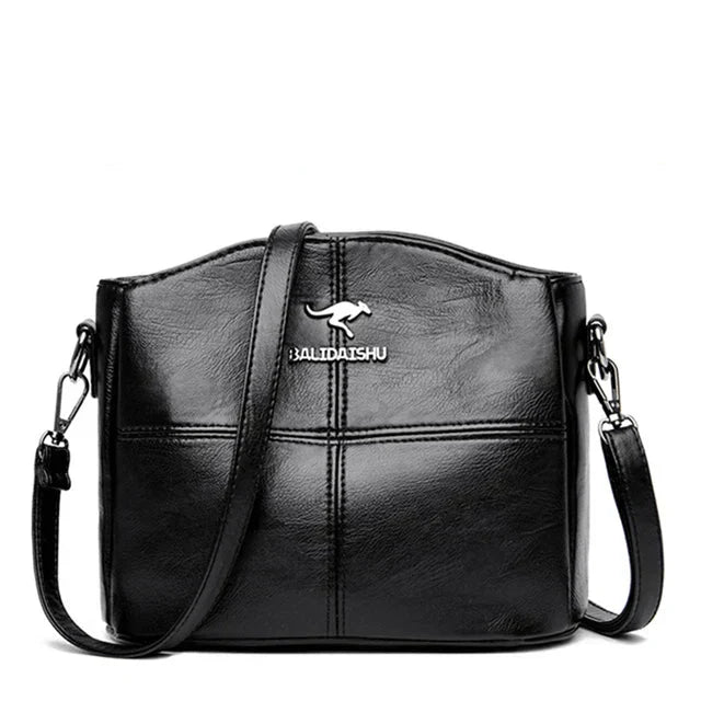 Elegante | Bolso tote y bandolera de piel bordada para mujer