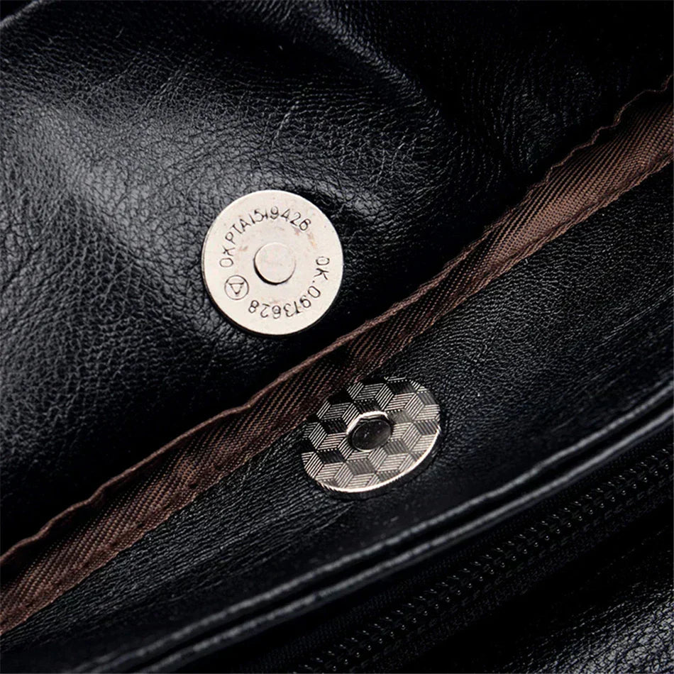 Elegante | Bolso tote y bandolera de piel bordada para mujer