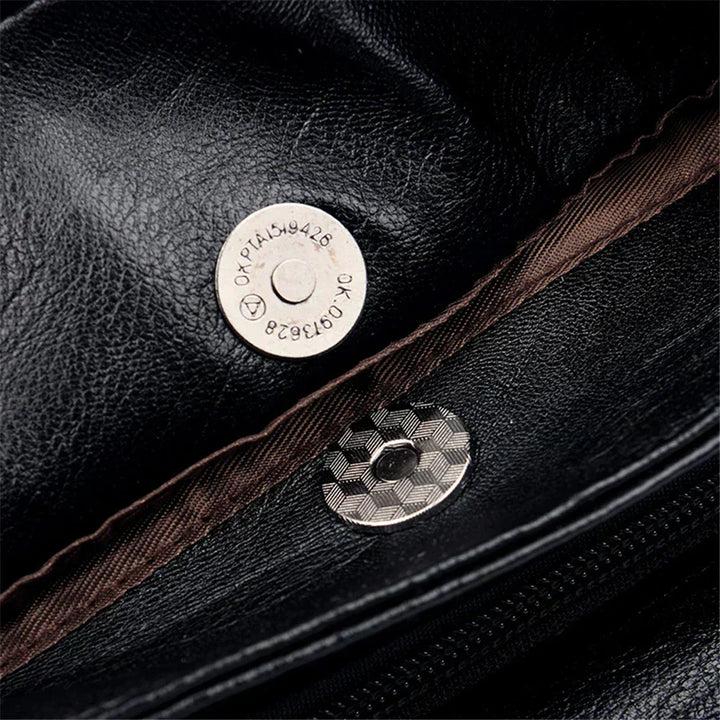 Elegante | Bolso tote y bandolera de piel bordada para mujer