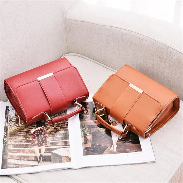 Bolso bandolera retro chic para mujer | Piel sintética de alta calidad