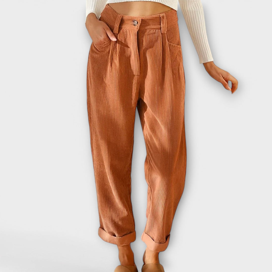 Jana - Pantalones de terciopelo modernos