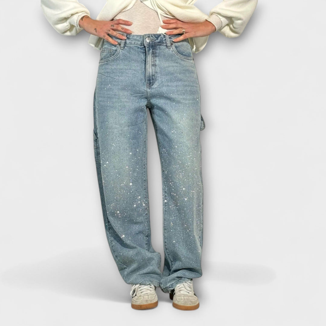 Fable - Jeans en Estilo Carpintero de Denim Balloon
