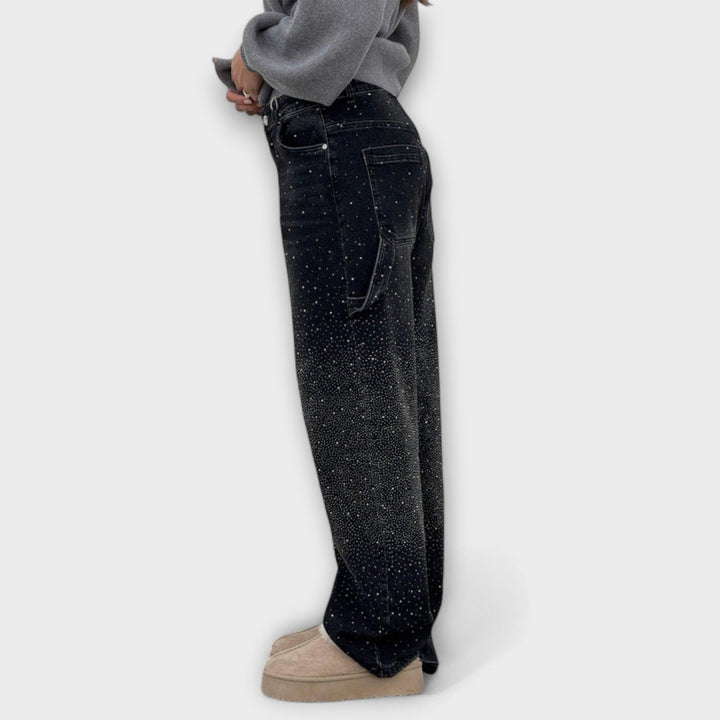 Fable - Jeans en Estilo Carpintero de Denim Balloon