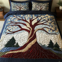 Completo letto trapuntato a 3 pezzi - Armonia del Bosco