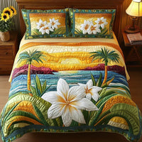 Completo letto trapuntato a 3 pezzi - Spirito Aloha