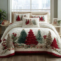 Completo letto trapuntato a 3 pezzi - Meraviglia d'Inverno