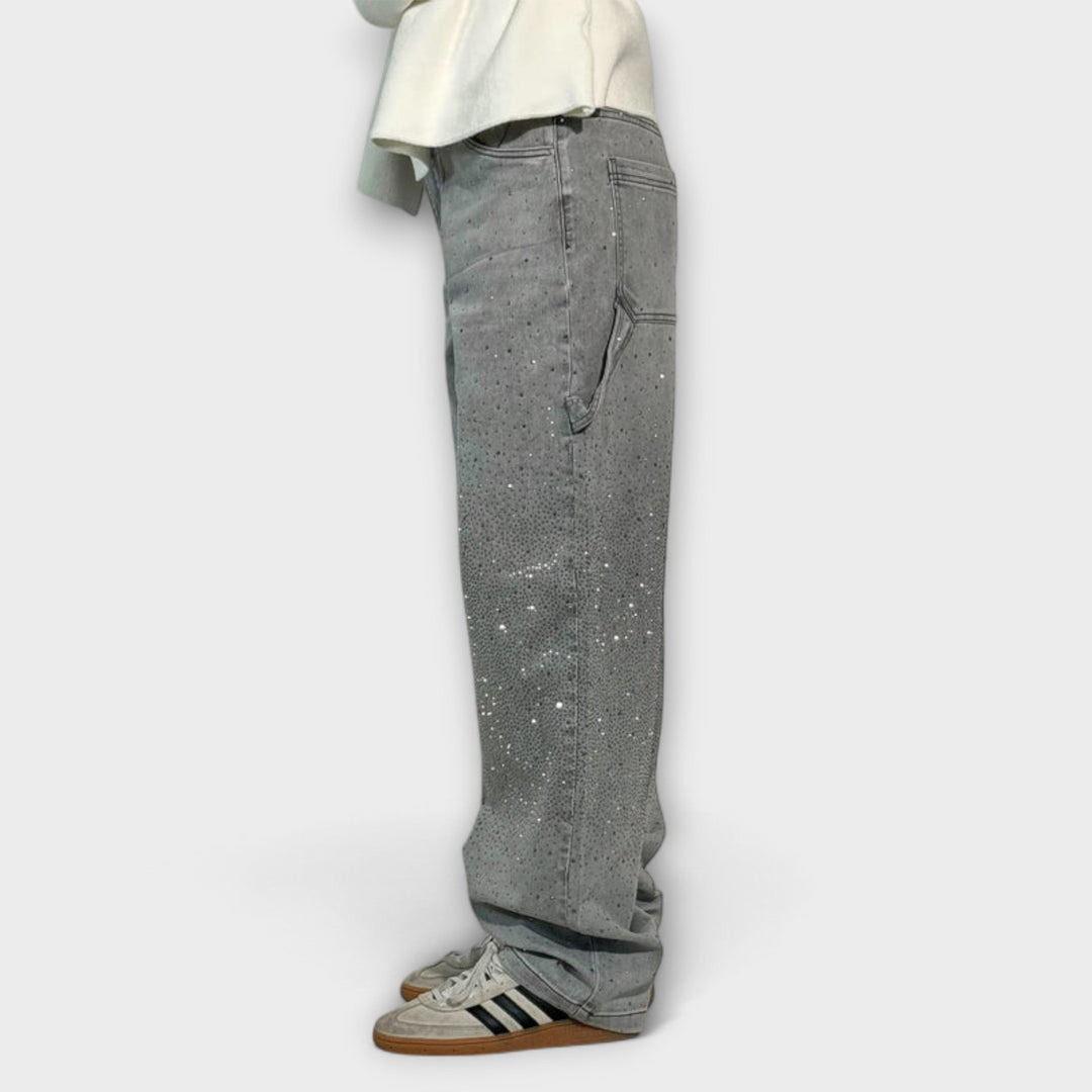 Fable - Jeans en Estilo Carpintero de Denim Balloon