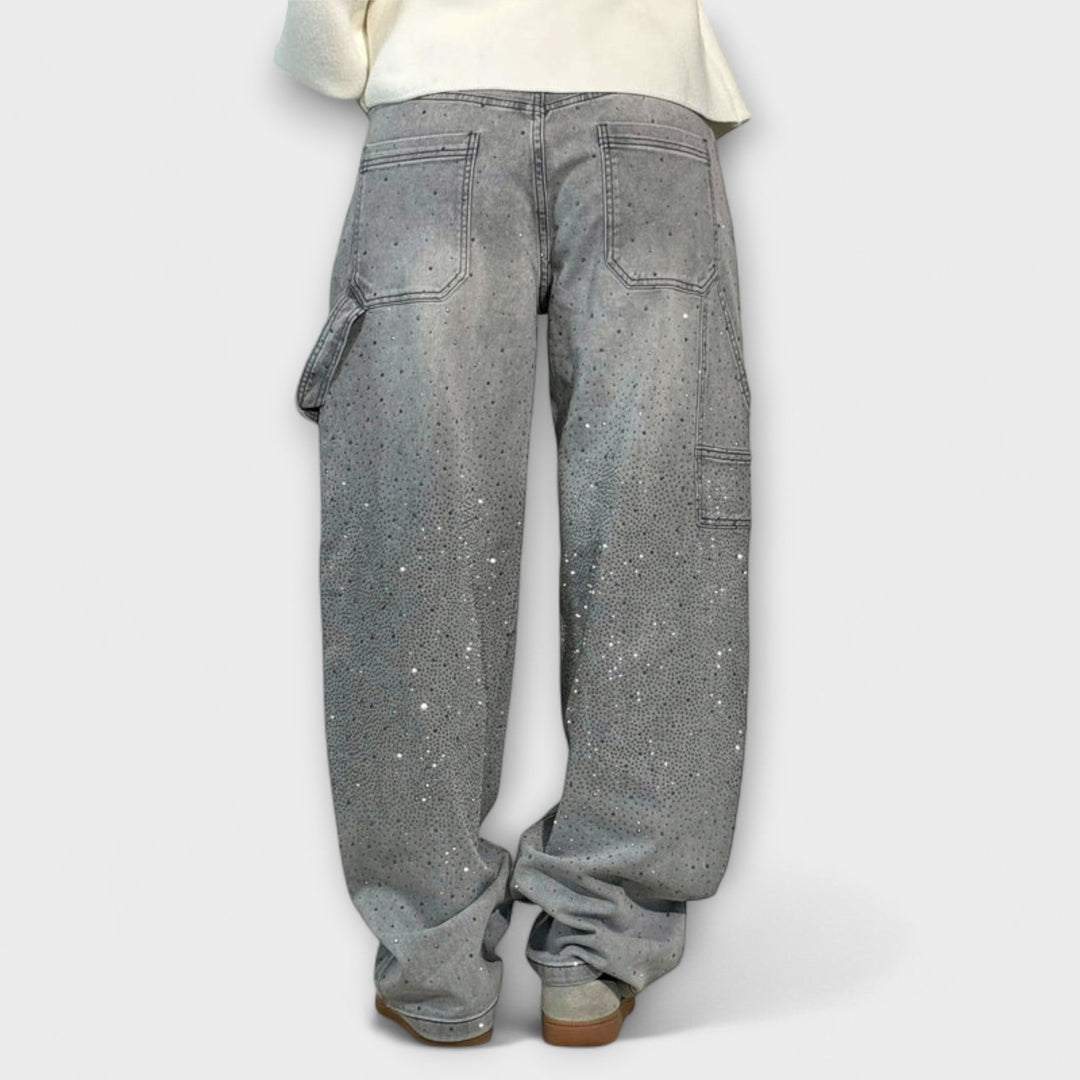 Fable - Jeans en Estilo Carpintero de Denim Balloon