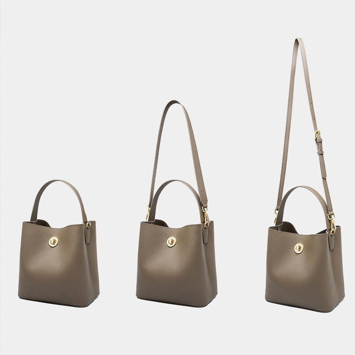 Bolso | Bandolera minimalista de piel de vaca suave para mujer