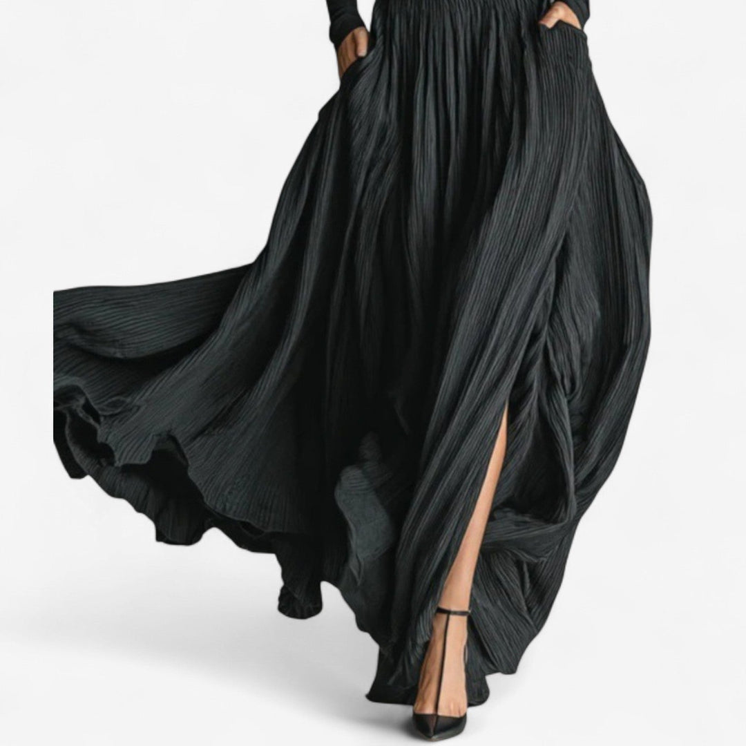 Raquel | Vestido maxi de cintura alta