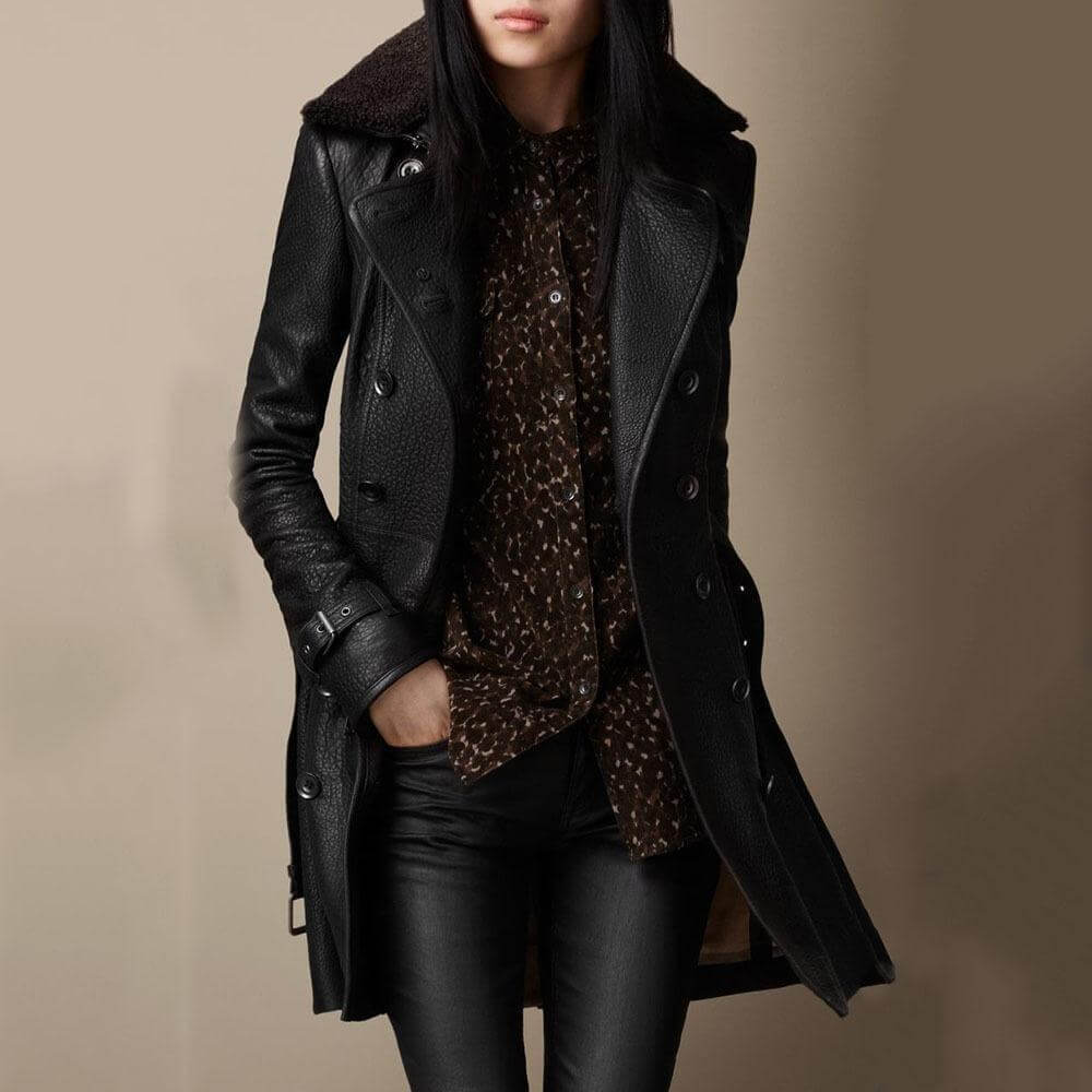 Olivia | Abrigo de piel elegante y atemporal