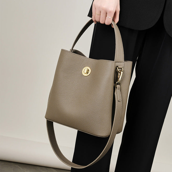 Bolso | Bandolera minimalista de piel de vaca suave para mujer