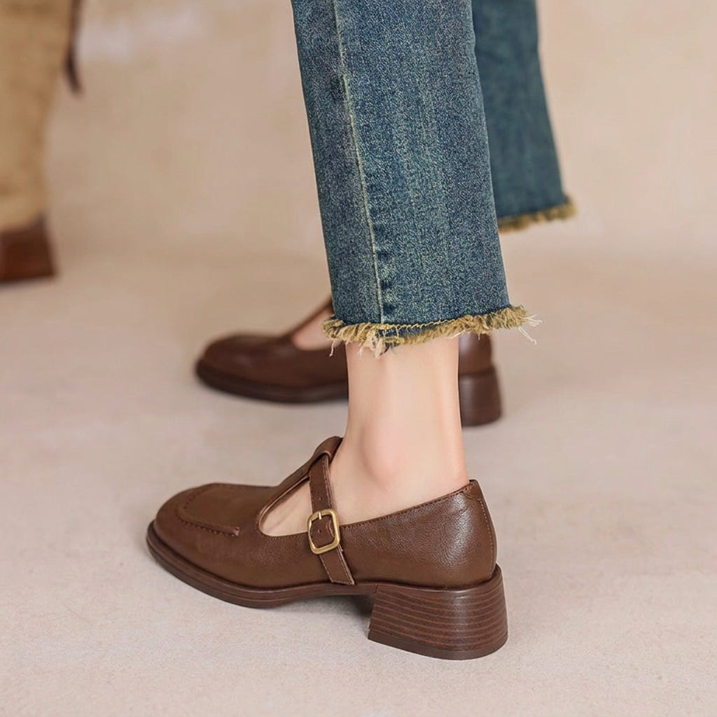 Nayara | Zapato Mary Jane de Tacón Bajo