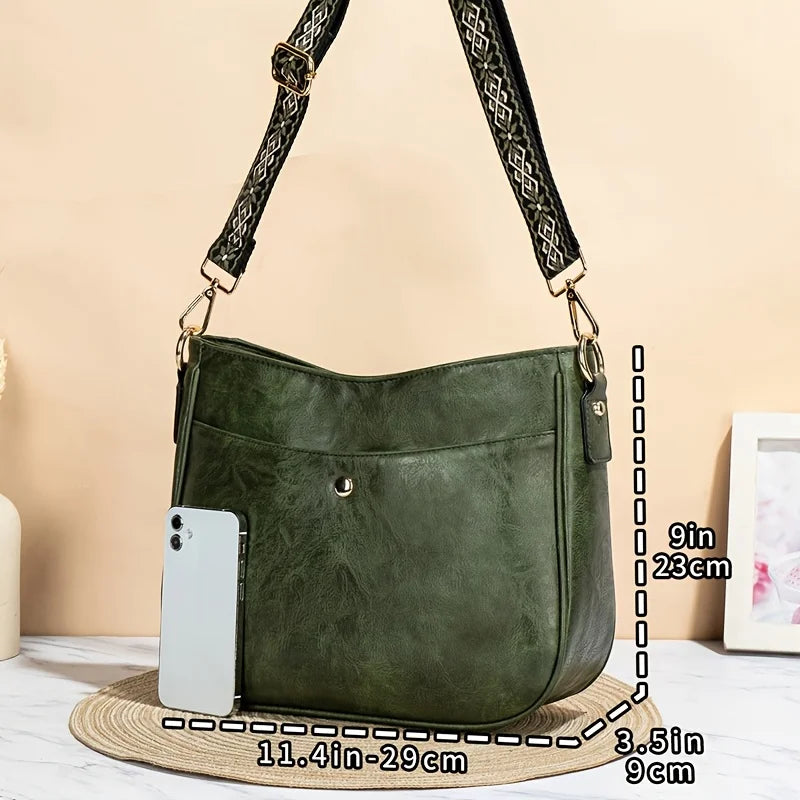 Bolso | De hombro de cuero vintage