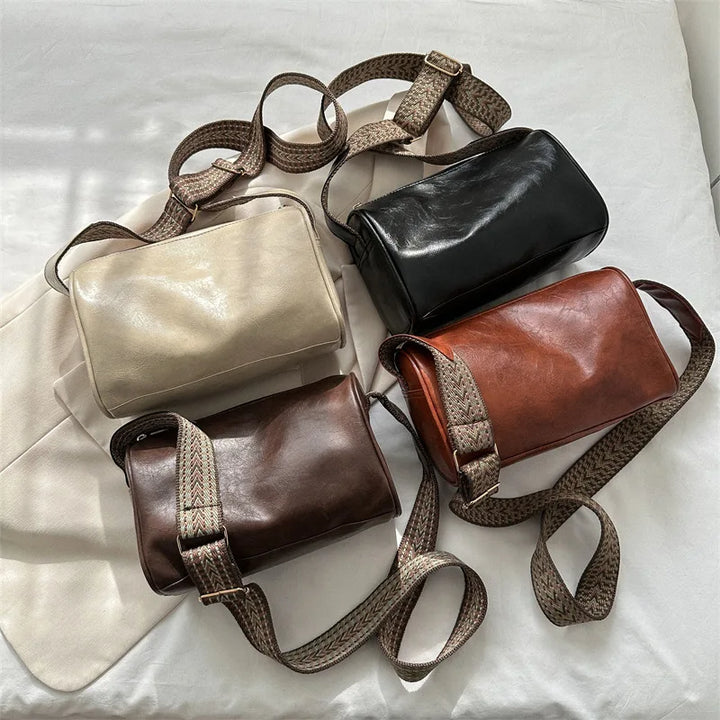 Elegante | Bolso Boston vintage de piel sintética: bandolera de moda