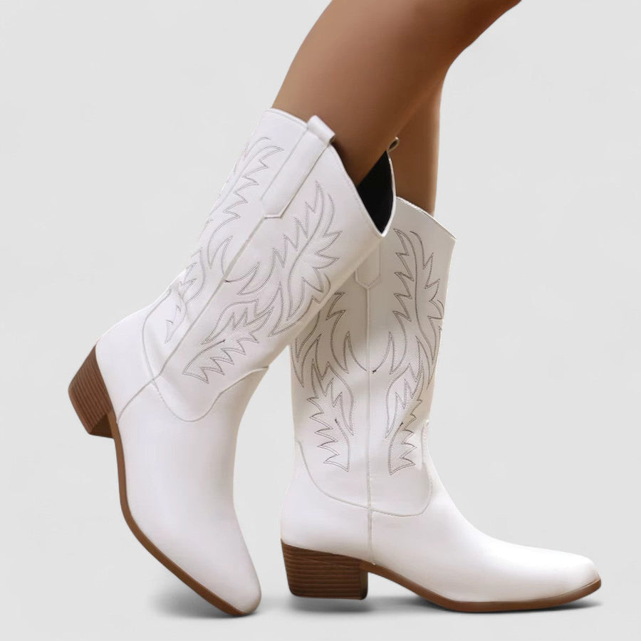 Rosaura | Bota Western Bordada