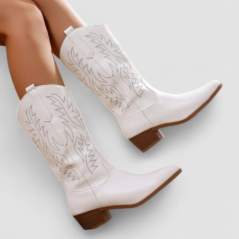 Rosaura | Bota Western Bordada