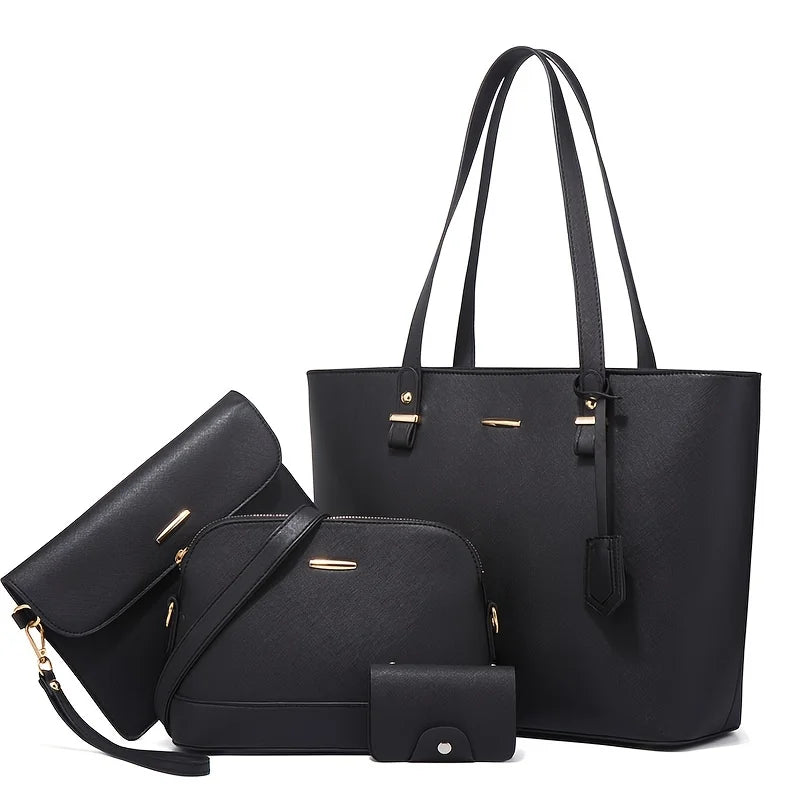 Juego | De 4 bolsos modernos de cuero