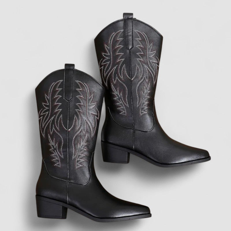 Rosaura | Bota Western Bordada