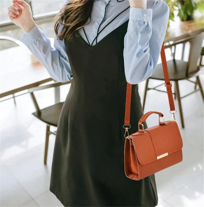 Bolso bandolera retro chic para mujer | Piel sintética de alta calidad