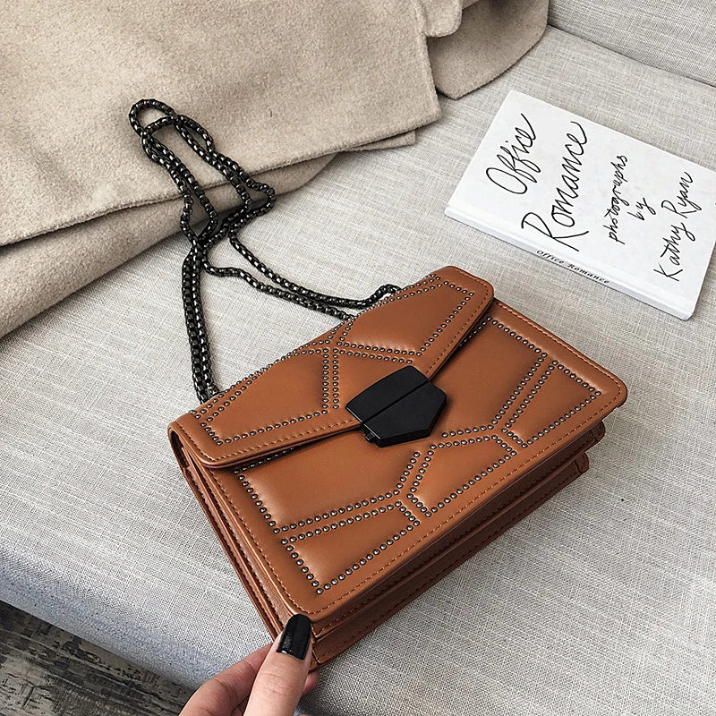 Bolso bandolera elegante | Cuero sintético de moda