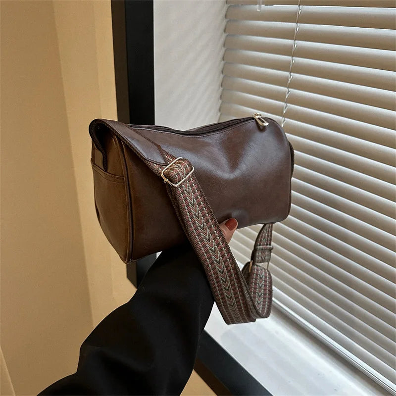 Elegante | Bolso Boston vintage de piel sintética: bandolera de moda