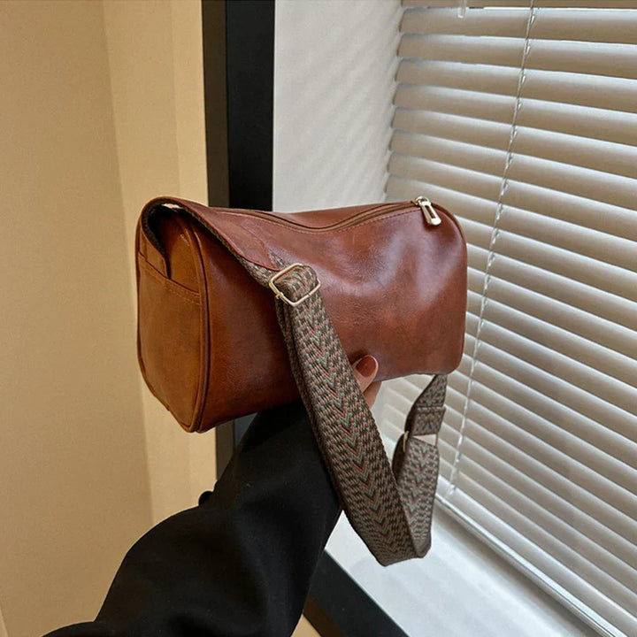 Elegante | Bolso Boston vintage de piel sintética: bandolera de moda