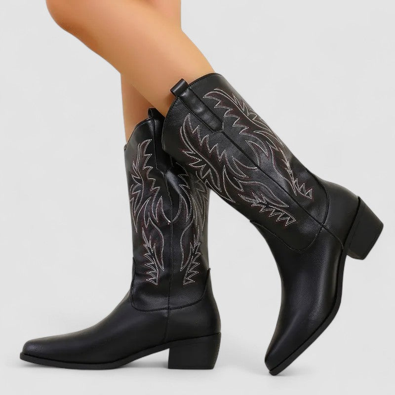 Rosaura | Bota Western Bordada