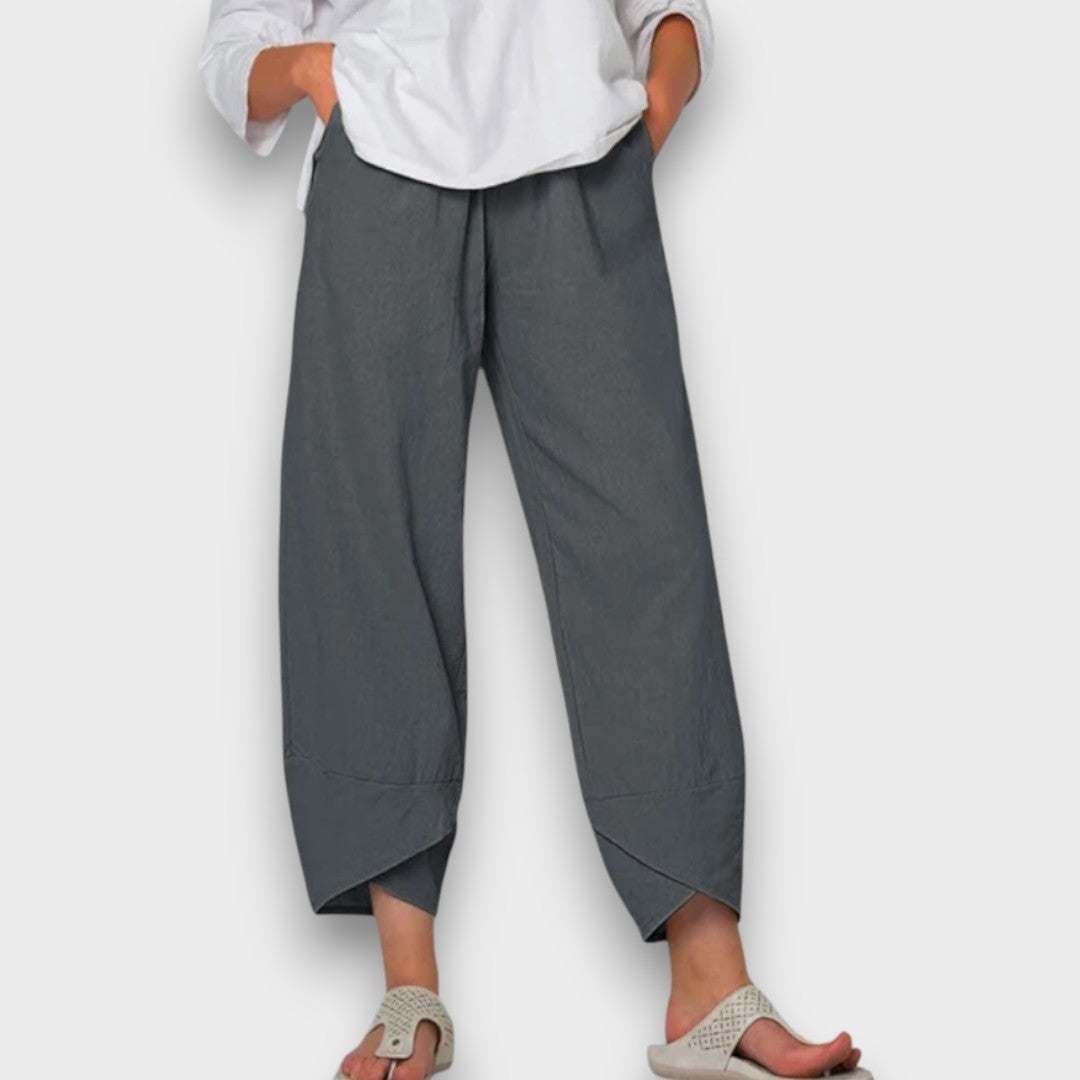Neve – Pantalones de verano ligeros con dobladillo moderno