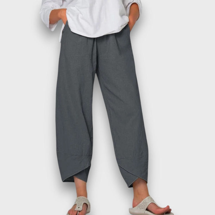 Neve – Pantalones de verano ligeros con dobladillo moderno
