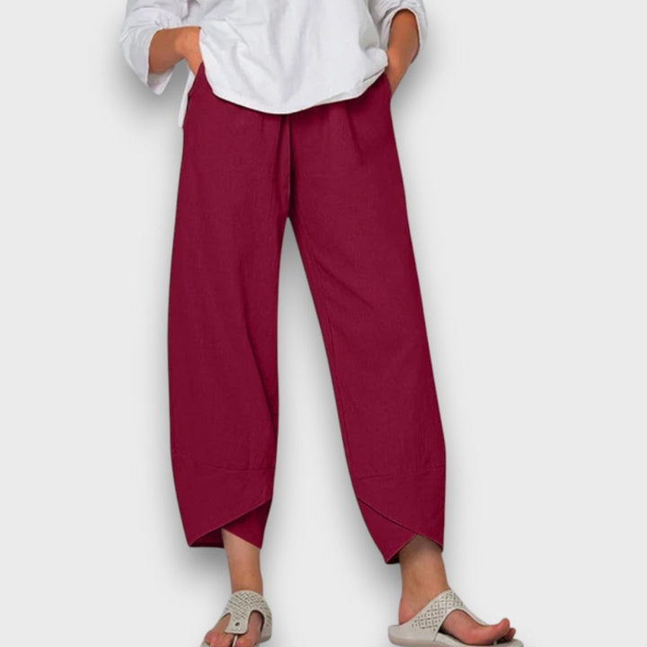 Neve – Pantalones de verano ligeros con dobladillo moderno