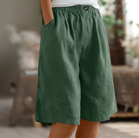 Louise | Pantalón corto de lino que no aprieta
