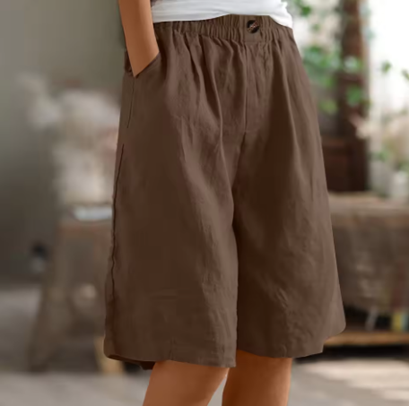 Louise | Pantalón corto de lino que no aprieta