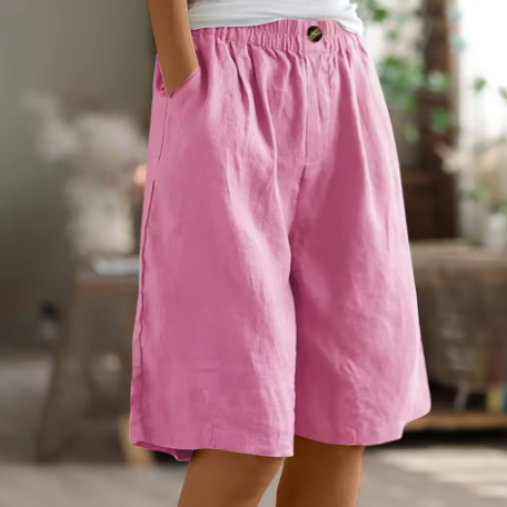 Louise | Pantalón corto de lino que no aprieta