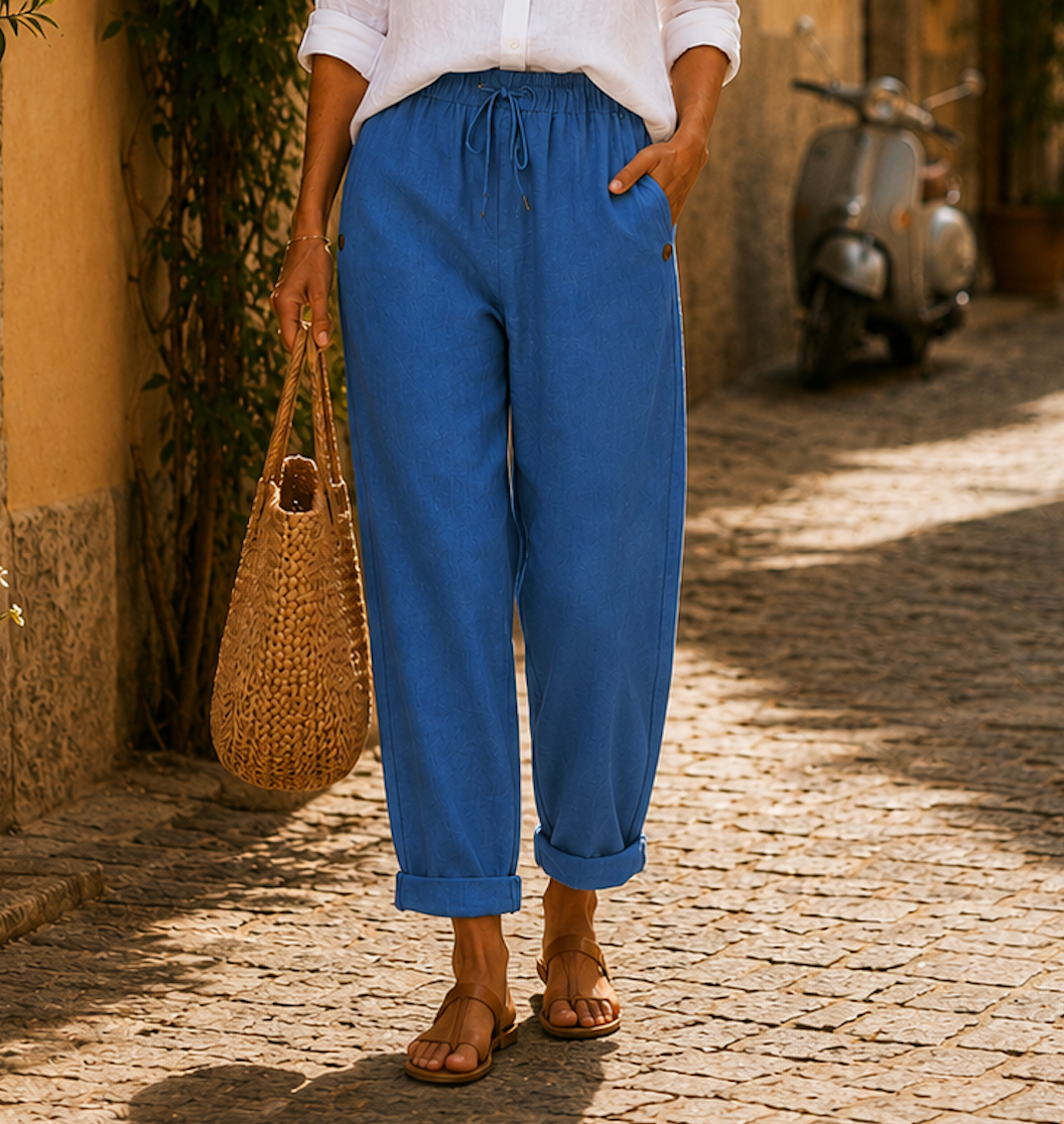Rosa | Pantalones de Lino Ligeros