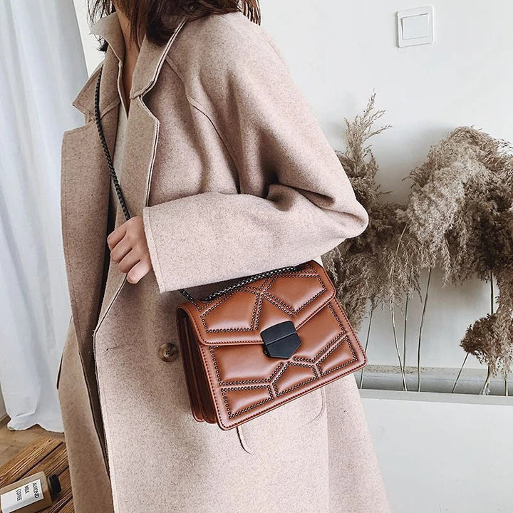 Bolso bandolera elegante | Cuero sintético de moda
