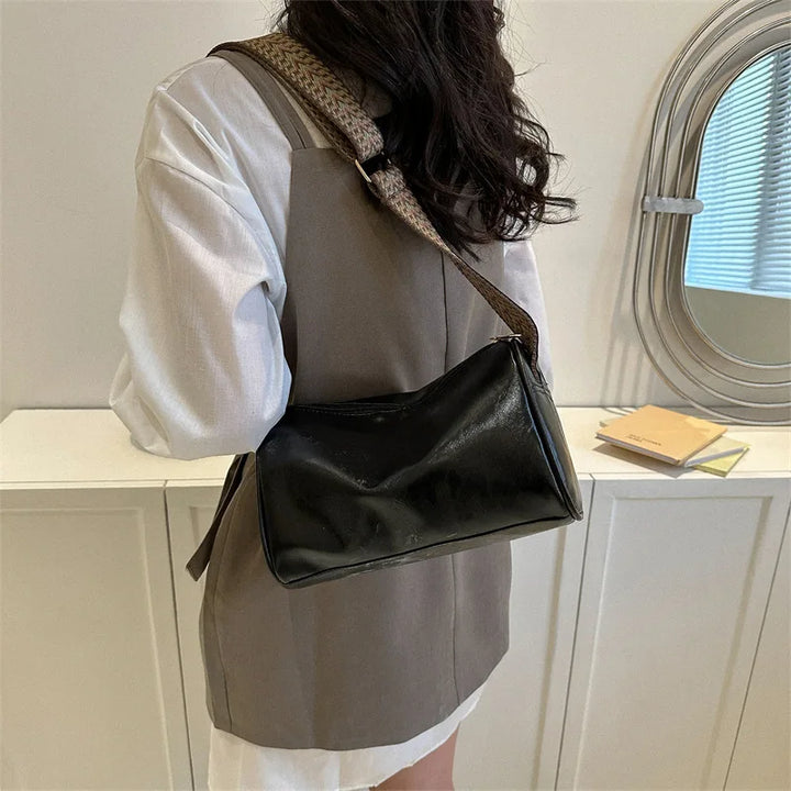 Elegante | Bolso Boston vintage de piel sintética: bandolera de moda